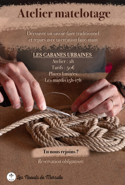Atelier les noeuds Cabanes – Noeuds Marins Par Marsala