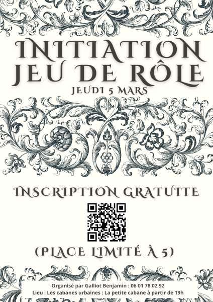 Initiation jeu de rôle – Benjamin Galliot