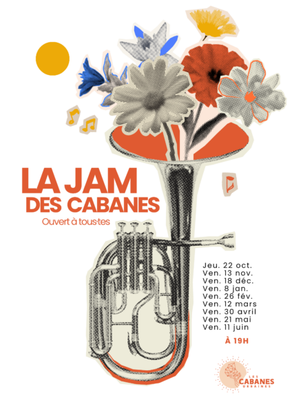 Affiche Jam Session des Cabanes